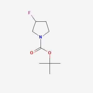 tert-Butyl 3-fluoropyrrolidine-1-carboxylate chemical structure (CAS 518063-52-0)