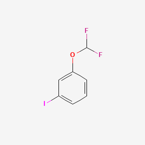 1-(Difluoromethoxy)-3-iodobenzene chemical structure (CAS 518070-17-2)
