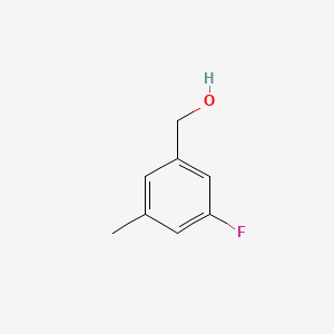 (3-Fluoro-5-methylphenyl)methanol chemical structure (CAS 518070-20-7)