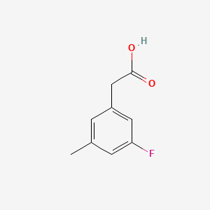 2-(3-Fluoro-5-methylphenyl)acetic acid chemical structure (CAS 518070-22-9)