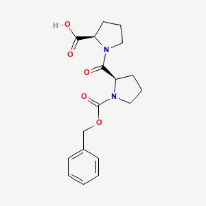 ((Benzyloxy)carbonyl)-D-prolyl-D-proline chemical structure (CAS 5183-91-5)