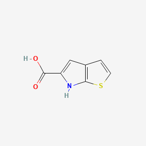 6H-Thieno[2,3-b]pyrrole-5-carboxylic acid chemical structure (CAS 51856-25-8)