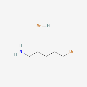 5-Bromopentan-1-amine hydrobromide chemical structure (CAS 51874-27-2)
