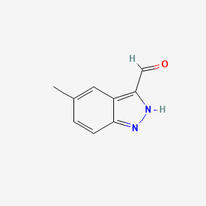 5-Methyl-1H-indazole-3-carbaldehyde chemical structure (CAS 518987-35-4)