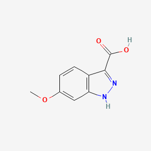 6-Methoxy-1H-indazole-3-carboxylic acid chemical structure (CAS 518990-36-8)