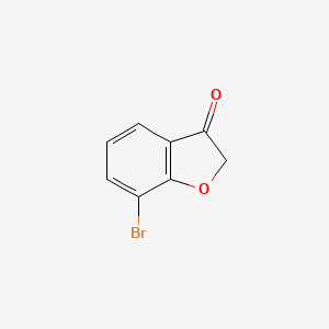 7-Bromobenzofuran-3(2H)-one chemical structure (CAS 519018-52-1)