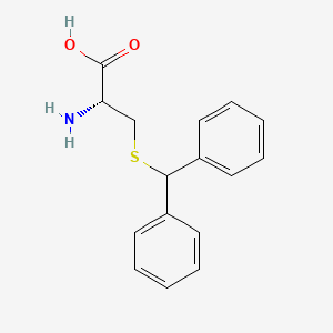 (R)-2-Amino-3-(benzhydrylthio)propanoic acid chemical structure (CAS 5191-80-0)