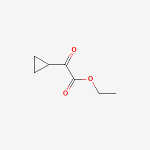 Ethyl 2-cyclopropyl-2-oxoacetate chemical structure (CAS 519164-14-8)