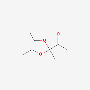 3,3-Diethoxybutan-2-one chemical structure (CAS 51933-13-2)