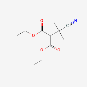 Diethyl 2-(2-cyanopropan-2-yl)malonate chemical structure (CAS 51939-85-6)