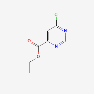 Ethyl 6-chloropyrimidine-4-carboxylate chemical structure (CAS 51940-63-7)