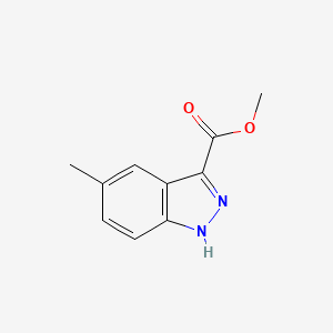 Methyl 5-methyl-1H-indazole-3-carboxylate chemical structure (CAS 51941-85-6)