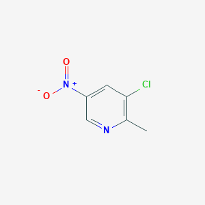 3-Chloro-2-methyl-5-nitropyridine chemical structure (CAS 51984-62-4)