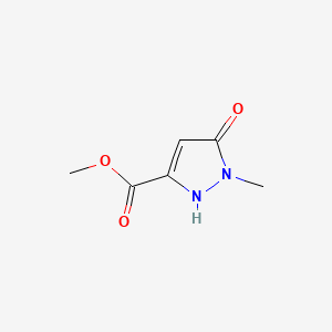 Methyl 5-hydroxy-1-methyl-1H-pyrazole-3-carboxylate chemical structure (CAS 51985-95-6)