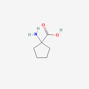 1-Aminocyclopentanecarboxylic acid chemical structure (CAS 52-52-8)