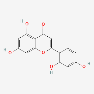 2-(2,4-Dihydroxyphenyl)-5,7-dihydroxy-4H-chromen-4-one chemical structure (CAS 520-30-9)