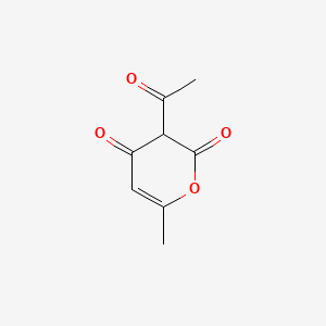 3-Acetyl-6-methyl-2H-pyran-2,4(3H)-dione chemical structure (CAS 520-45-6)
