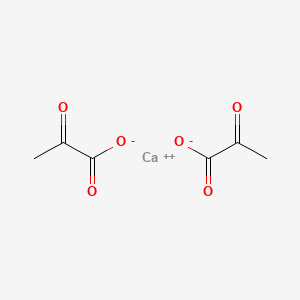 Calcium 2-oxopropanoate chemical structure (CAS 52009-14-0)