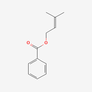 3-Methylbut-2-en-1-yl benzoate chemical structure (CAS 5205-11-8)