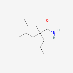 2,2-Dipropylpentanamide chemical structure (CAS 52061-73-1)