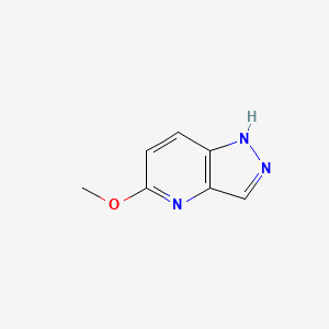 5-Methoxy-1H-pyrazolo[4,3-b]pyridine chemical structure (CAS 52090-71-8)