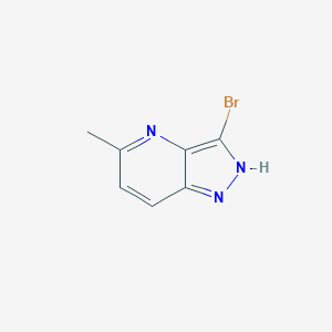 3-Bromo-5-methyl-1H-pyrazolo[4,3-b]pyridine chemical structure (CAS 52090-78-5)