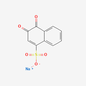 Sodium 3,4-dioxo-3,4-dihydronaphthalene-1-sulfonate chemical structure (CAS 521-24-4)