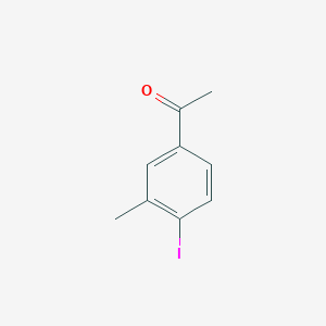 1-(4-Iodo-3-methylphenyl)ethan-1-one chemical structure (CAS 52107-80-9)