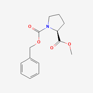 (S)-1-Benzyl 2-methyl pyrrolidine-1,2-dicarboxylate chemical structure (CAS 5211-23-4)