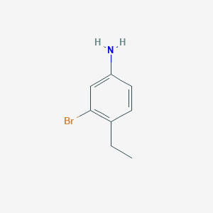 3-Bromo-4-ethylaniline chemical structure (CAS 52121-36-5)