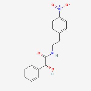 (R)-2-Hydroxy-N-(4-nitrophenethyl)-2-phenylacetamide chemical structure (CAS 521284-19-5)