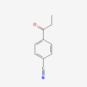 4-Propanoylbenzonitrile chemical structure (CAS 52129-98-3)