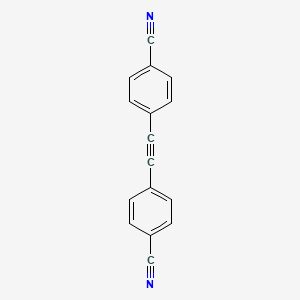 4,4'-(Ethyne-1,2-diyl)dibenzonitrile chemical structure (CAS 5216-36-4)