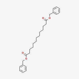 Dibenzyl tridecanedioate chemical structure (CAS 52175-11-8)