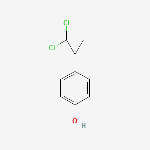 4-(2,2-Dichlorocyclopropyl)phenol chemical structure (CAS 52179-26-7)