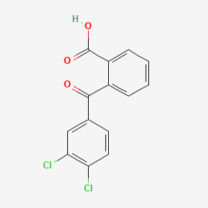 2-(3,4-Dichlorobenzoyl)benzoic acid chemical structure (CAS 52187-03-8)