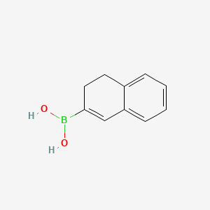 (3,4-Dihydronaphthalen-2-yl)boronic acid chemical structure (CAS 521917-51-1)