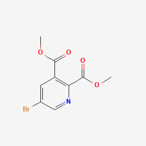 Dimethyl 5-bromopyridine-2,3-dicarboxylate chemical structure (CAS 521980-82-5)