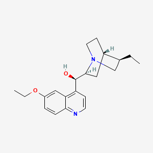 (R)-(6-Ethoxyquinolin-4-yl)((1S,2S,4S,5R)-5-ethylquinuclidin-2-yl)methanol chemical structure (CAS 522-60-1)