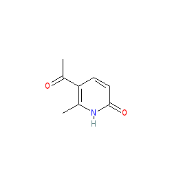 5-Acetyl-6-methylpyridin-2(1H)-one chemical structure (CAS 5220-65-5)
