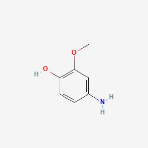4-Amino-2-methoxyphenol chemical structure (CAS 52200-90-5)