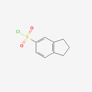 2,3-Dihydro-1H-indene-5-sulfonyl chloride chemical structure (CAS 52205-85-3)