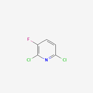 2,6-Dichloro-3-fluoropyridine chemical structure (CAS 52208-50-1)