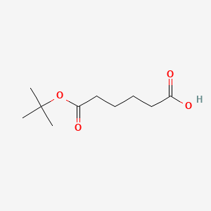 6-(tert-Butoxy)-6-oxohexanoic acid chemical structure (CAS 52221-07-5)