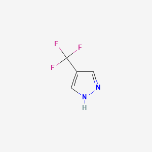 4-(Trifluoromethyl)-1H-pyrazole chemical structure (CAS 52222-73-8)
