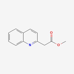 Methyl 2-(quinolin-2-yl)acetate chemical structure (CAS 52249-48-6)
