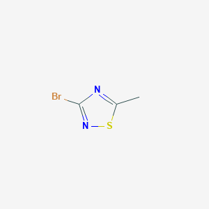 3-Bromo-5-methyl-1,2,4-thiadiazole chemical structure (CAS 522647-42-3)
