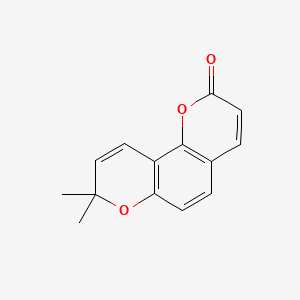 8,8-Dimethyl-2H,8H-pyrano[2,3-f]chromen-2-one chemical structure (CAS 523-59-1)