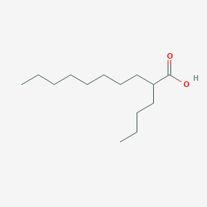 2-Butyldecanoic acid chemical structure (CAS 52304-09-3)