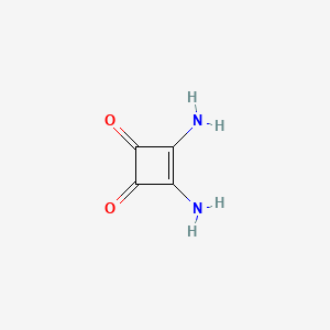 3,4-Diaminocyclobut-3-ene-1,2-dione chemical structure (CAS 5231-89-0)